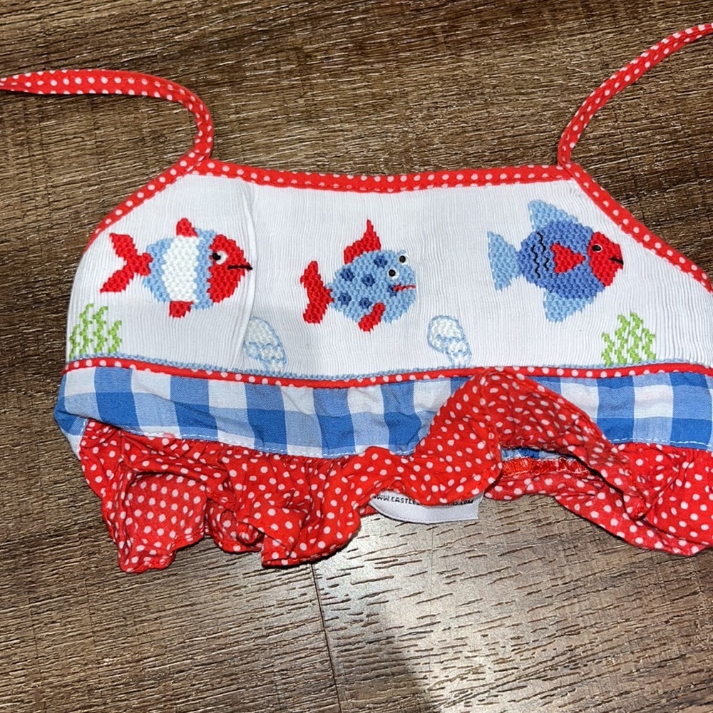 Castles & Crowns Smocked Ruffle Fish Summer Top